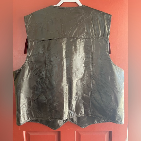 DUKE HAVAND deep brown leather vest - Picture 2 of 6